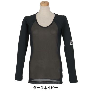 パーリーゲイツ PEARLY GATES　レディース E/ハイマルチFDベア天竺 Uネック 長袖 インナーシャツ 055-5166406　2025年モデル 詳細6