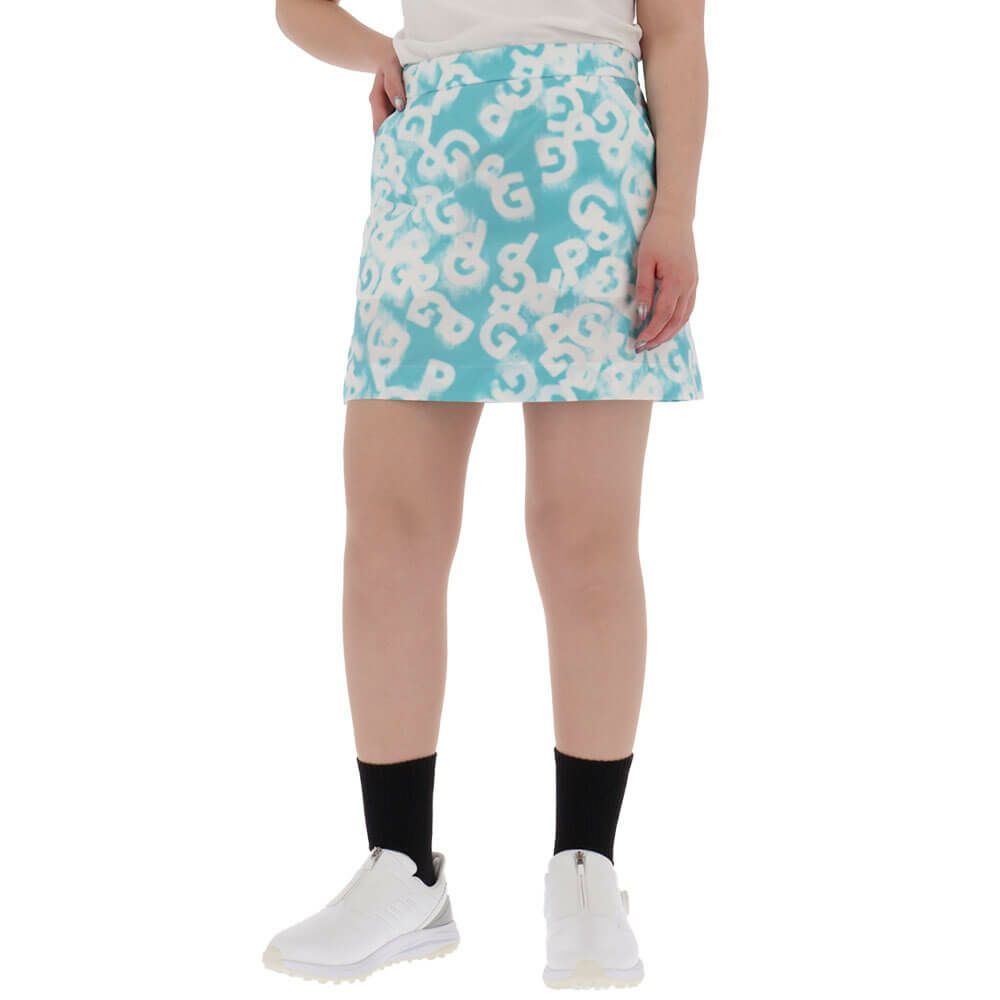 パーリーゲイツ PEARLY GATES　レディース ロゴデニムプリント TEXBRID 二重織裏使い スカート 055-5134406　2025年モデル 詳細4