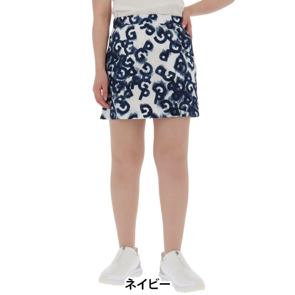 パーリーゲイツ PEARLY GATES　レディース ロゴデニムプリント TEXBRID 二重織裏使い スカート 055-5134406　2025年モデル 詳細6