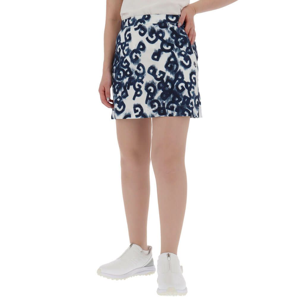 パーリーゲイツ PEARLY GATES　レディース ロゴデニムプリント TEXBRID 二重織裏使い スカート 055-5134406　2025年モデル 詳細8