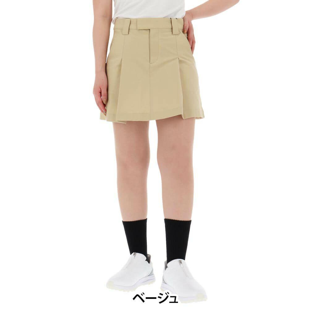 パーリーゲイツ PEARLY GATES　レディース シワ撥水 TEXBRIDツイル スカート 055-5134508　2025年モデル ベージュ