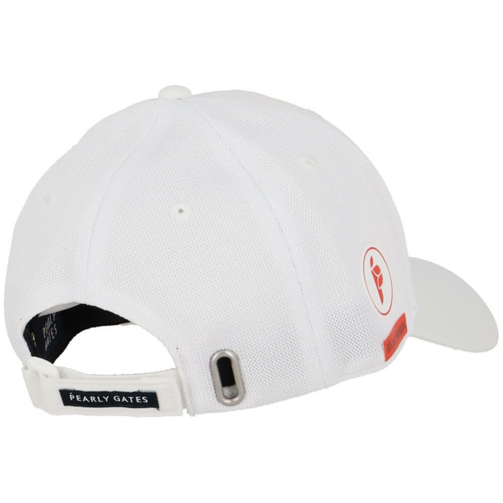 パーリーゲイツ PEARLY GATES　Bioネーム リサイクルツイル キャップ 053-5187501 030 ホワイト　2025年モデル ホワイト 詳細2