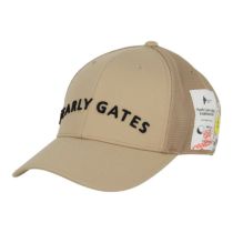 パーリーゲイツ PEARLY GATES　Bioネーム リサイクルツイル キャップ 053-5187501 040 ベージュ　2025年モデル