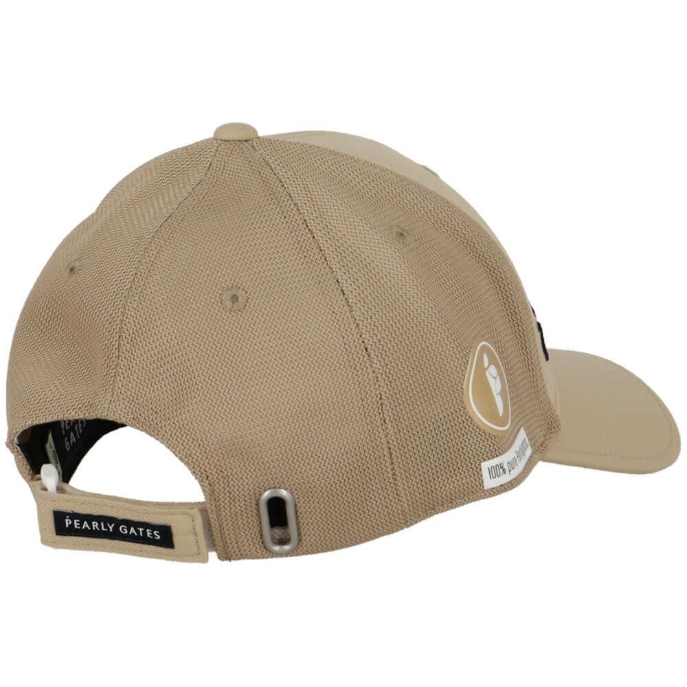 パーリーゲイツ PEARLY GATES　Bioネーム リサイクルツイル キャップ 053-5187501 040 ベージュ　2025年モデル ベージュ 詳細2