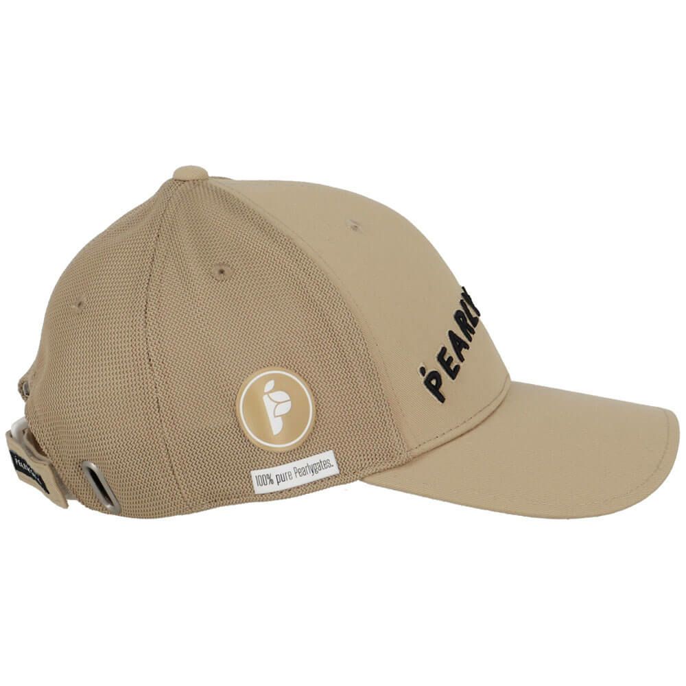 パーリーゲイツ PEARLY GATES　Bioネーム リサイクルツイル キャップ 053-5187501 040 ベージュ　2025年モデル ベージュ 詳細4