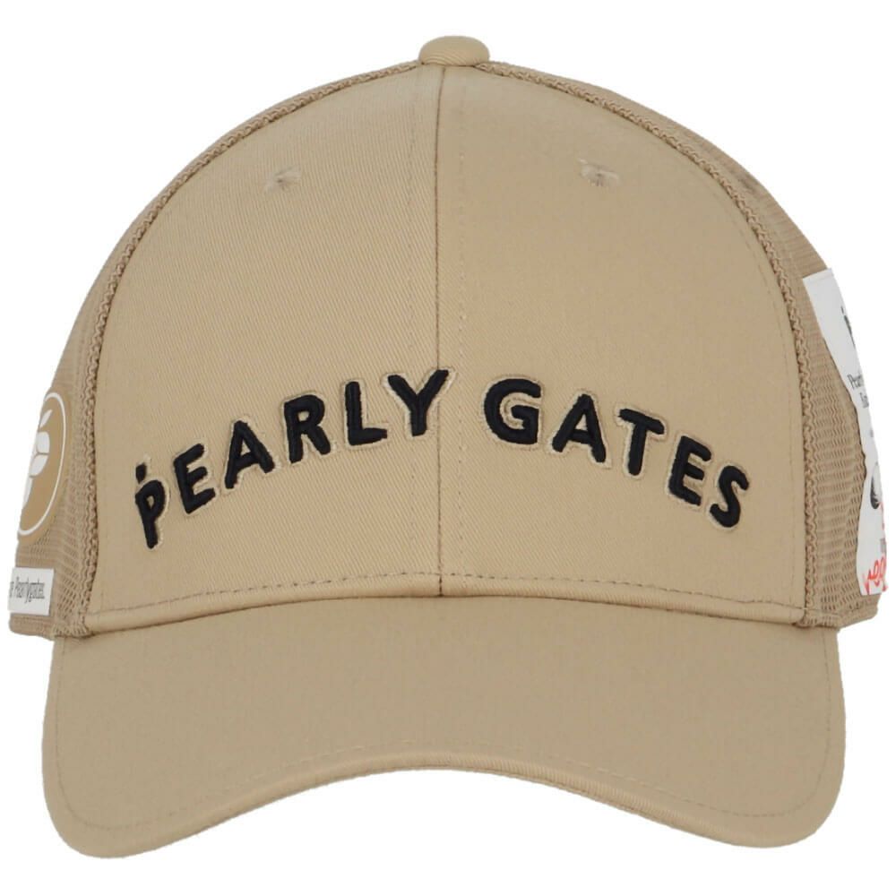 パーリーゲイツ PEARLY GATES　Bioネーム リサイクルツイル キャップ 053-5187501 040 ベージュ　2025年モデル ベージュ 詳細5