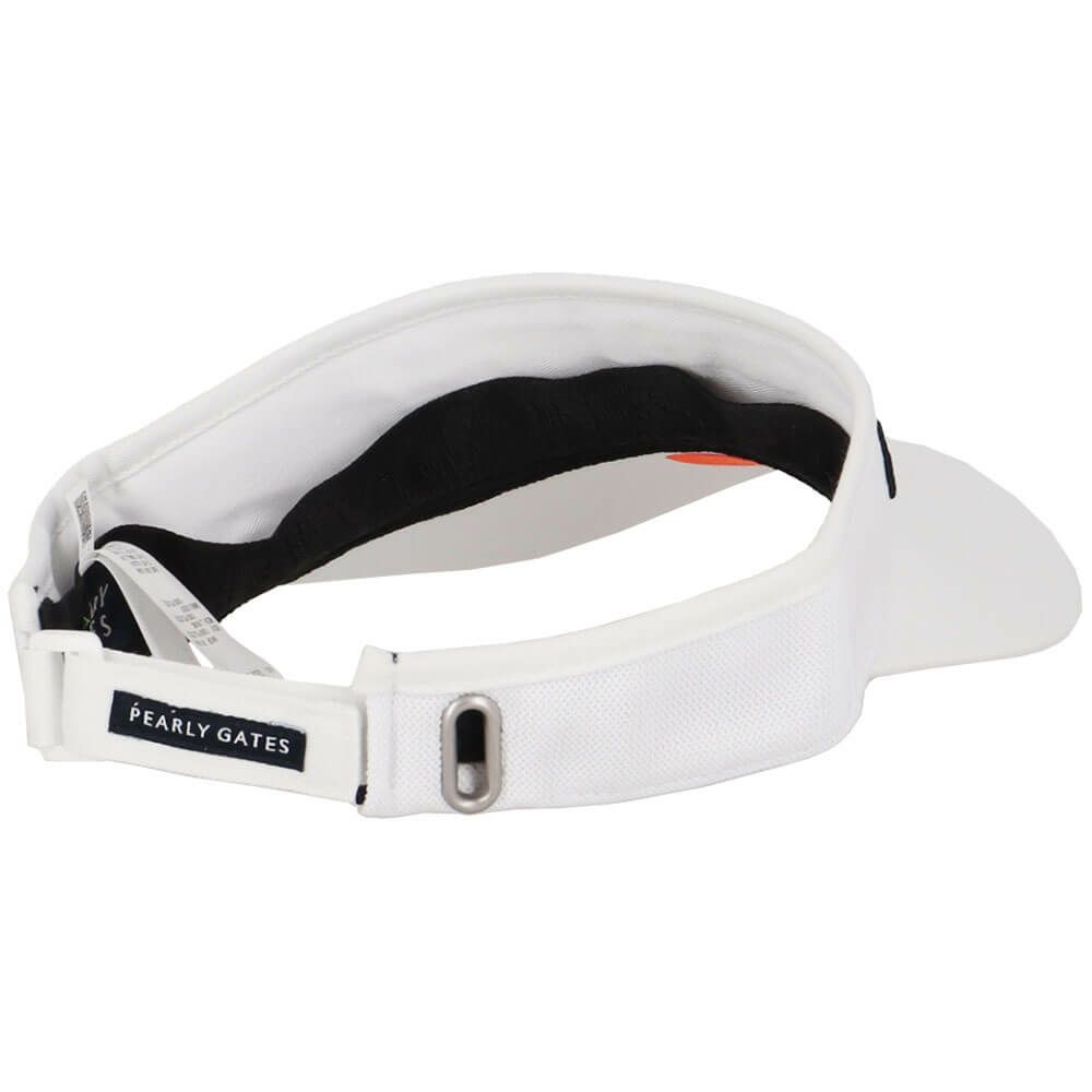 パーリーゲイツ PEARLY GATES　Bioネーム リサイクルツイル バイザー 053-5187502 030 ホワイト　2025年モデル ホワイト 詳細2