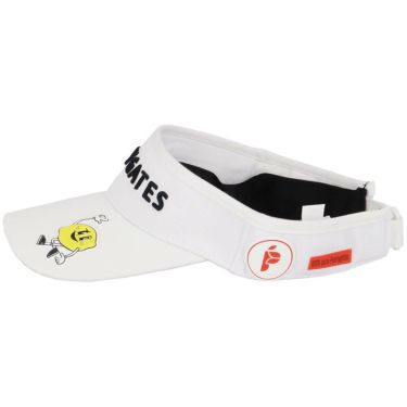 パーリーゲイツ PEARLY GATES　Bioネーム リサイクルツイル バイザー 053-5187502 030 ホワイト　2025年モデル ホワイト 詳細3