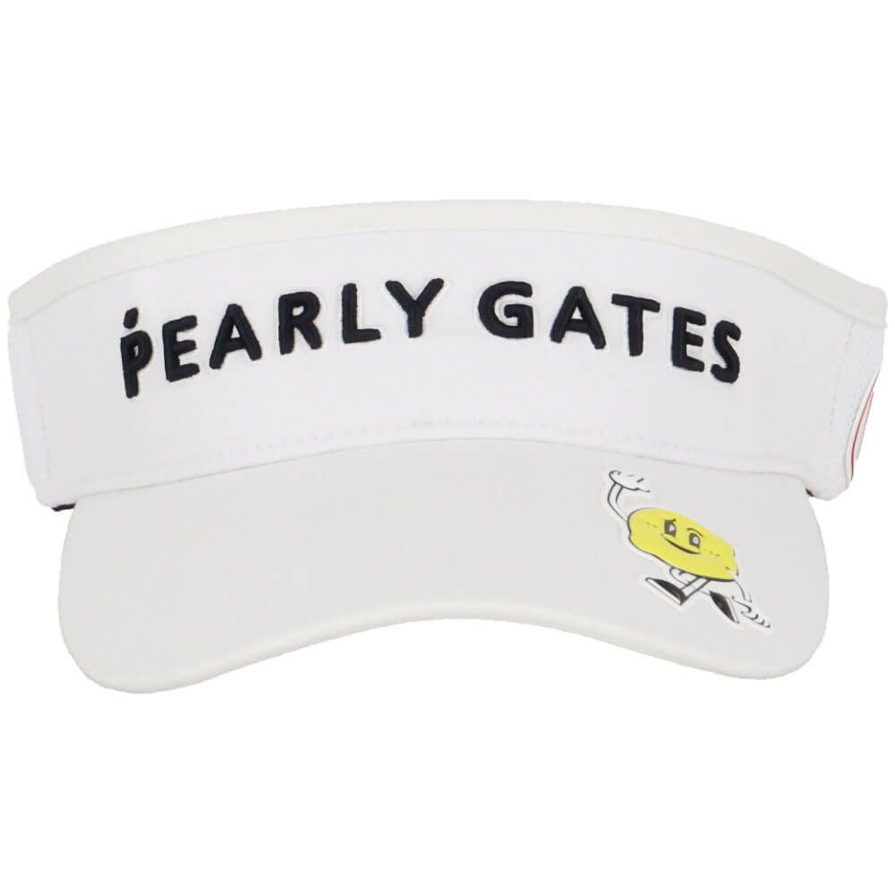 パーリーゲイツ PEARLY GATES　Bioネーム リサイクルツイル バイザー 053-5187502 030 ホワイト　2025年モデル ホワイト 詳細4