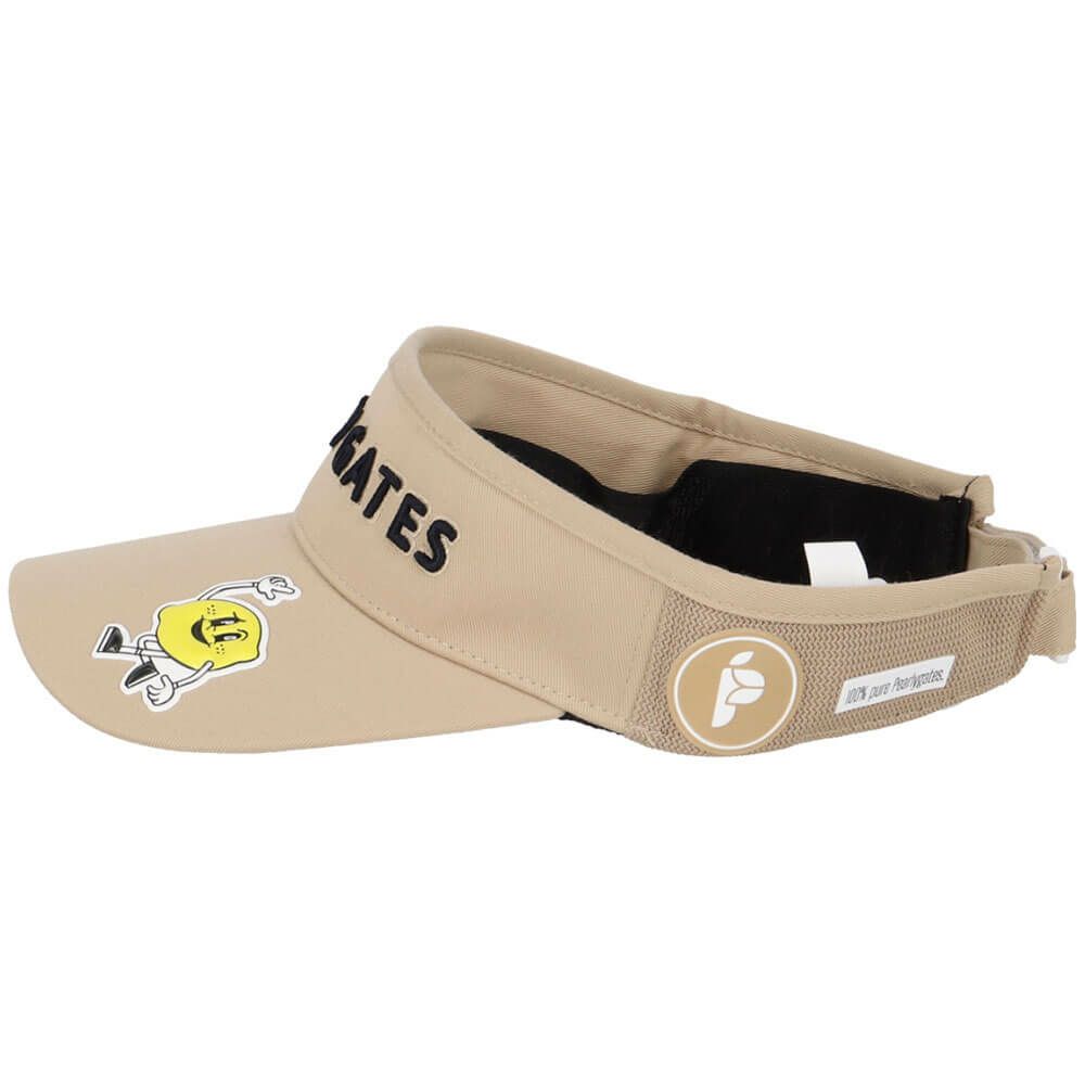 パーリーゲイツ PEARLY GATES　Bioネーム リサイクルツイル バイザー 053-5187502 040 ベージュ　2025年モデル ベージュ 詳細3