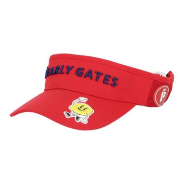 パーリーゲイツ PEARLY GATES　Bioネーム リサイクルツイル バイザー 053-5187502 100 レッド　2025年モデル レッド