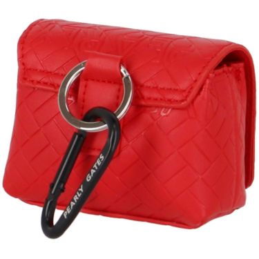 パーリーゲイツ PEARLY GATES　BASIC ボールポーチ 053-5984507 100 レッド　2025年モデル レッド 詳細2