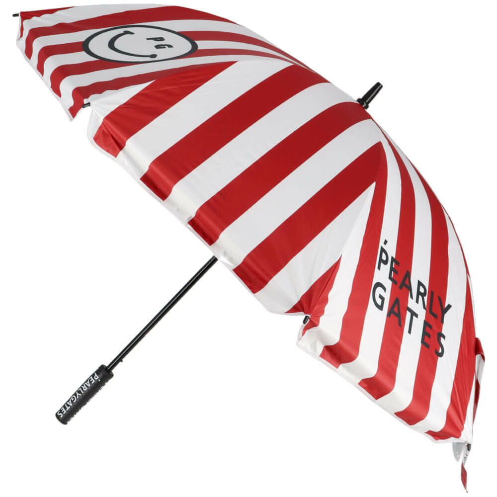 パーリーゲイツ PEARLY GATES　ストライプ柄 UV アンブレラ 053-5184515 101 レッド　2025年モデル レッド 詳細2