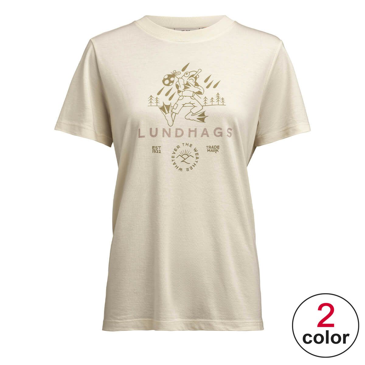 ルンドハグス Lundhags　ジャルペン プリント Tシャツ ウィメンズ Jarpen Printed T-shirt W 4432625 2025