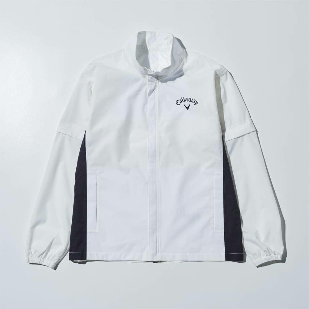 キャロウェイ Callaway　メンズ レインウェア 上下セット C25989100　2025年モデル ホワイト　詳細1
