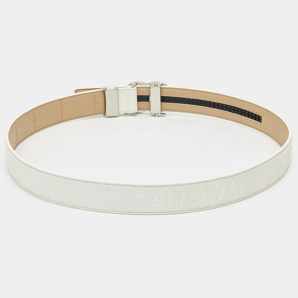 キャロウェイ Callaway　メンズ セレーション ベルト C25992101 1030 ホワイト　2025年モデル ホワイト 詳細2