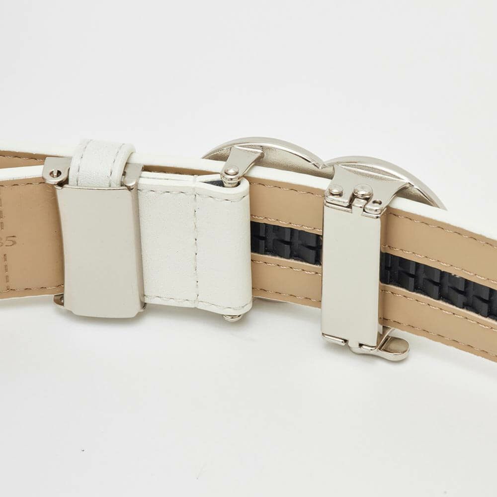 キャロウェイ Callaway　メンズ セレーション ベルト C25992101 1030 ホワイト　2025年モデル ホワイト 詳細4