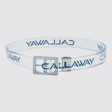 キャロウェイ Callaway　レディース ロゴプリント クリア ベルト C25192204 1120 ネイビー　2025年モデル ネイビー