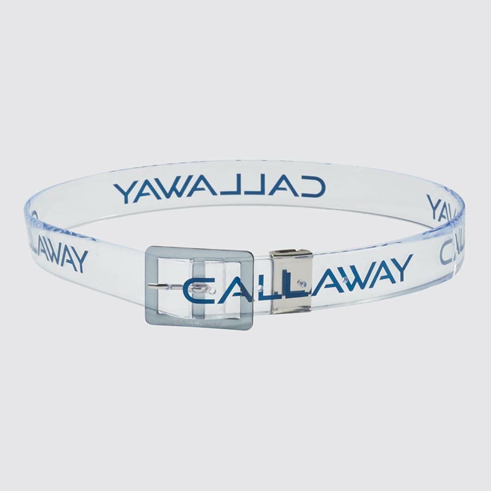 キャロウェイ Callaway　レディース ロゴプリント クリア ベルト C25192204 1120 ネイビー　2025年モデル ネイビー