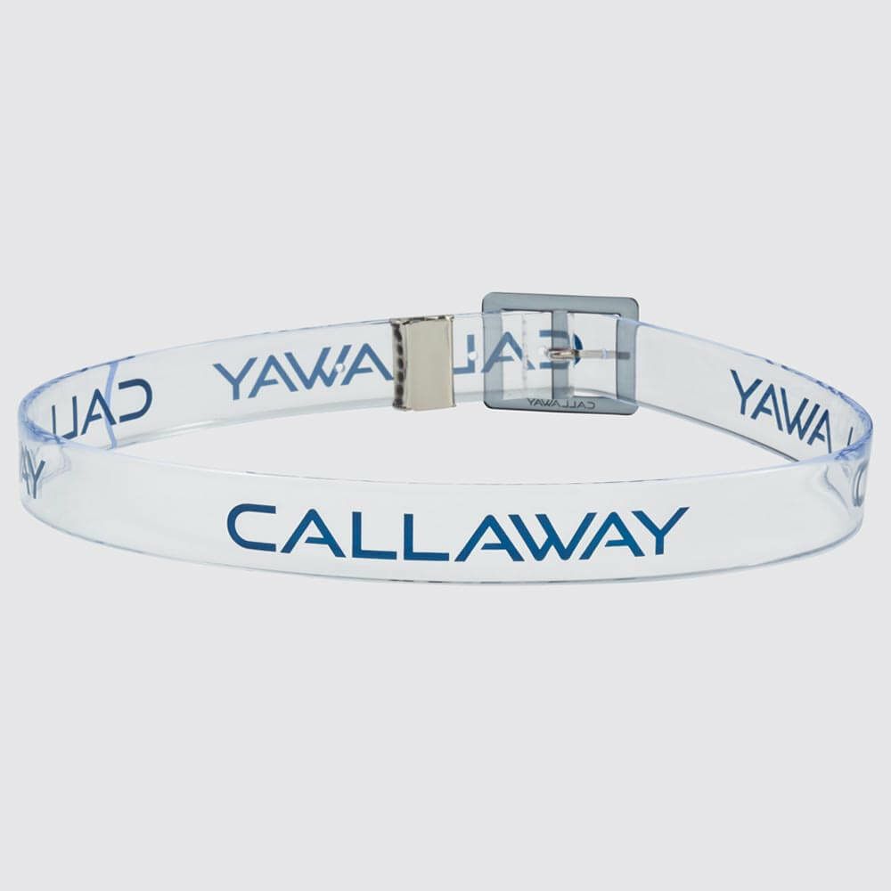 キャロウェイ Callaway　レディース ロゴプリント クリア ベルト C25192204 1120 ネイビー　2025年モデル ネイビー 詳細2