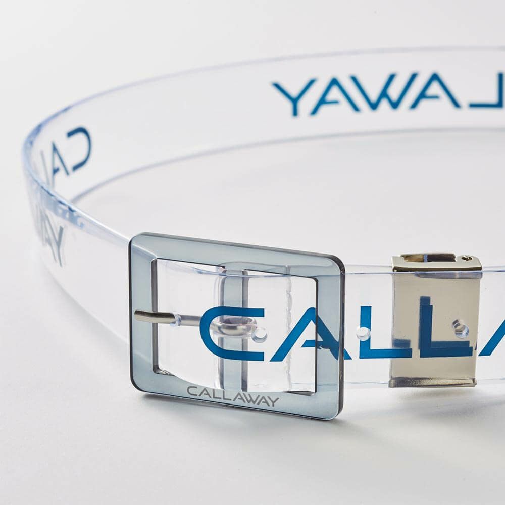 キャロウェイ Callaway　レディース ロゴプリント クリア ベルト C25192204 1120 ネイビー　2025年モデル ネイビー 詳細3