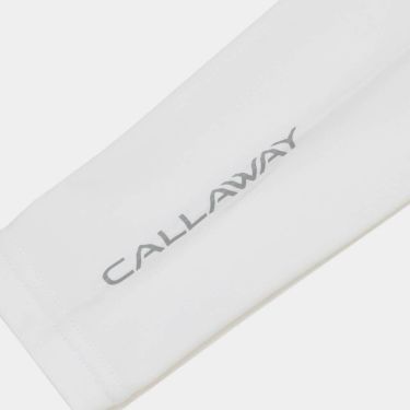 キャロウェイ Callaway　メンズ クールコア ロゴプリント アームカバー C25198101 1030 ホワイト　2025年モデル ホワイト 詳細2