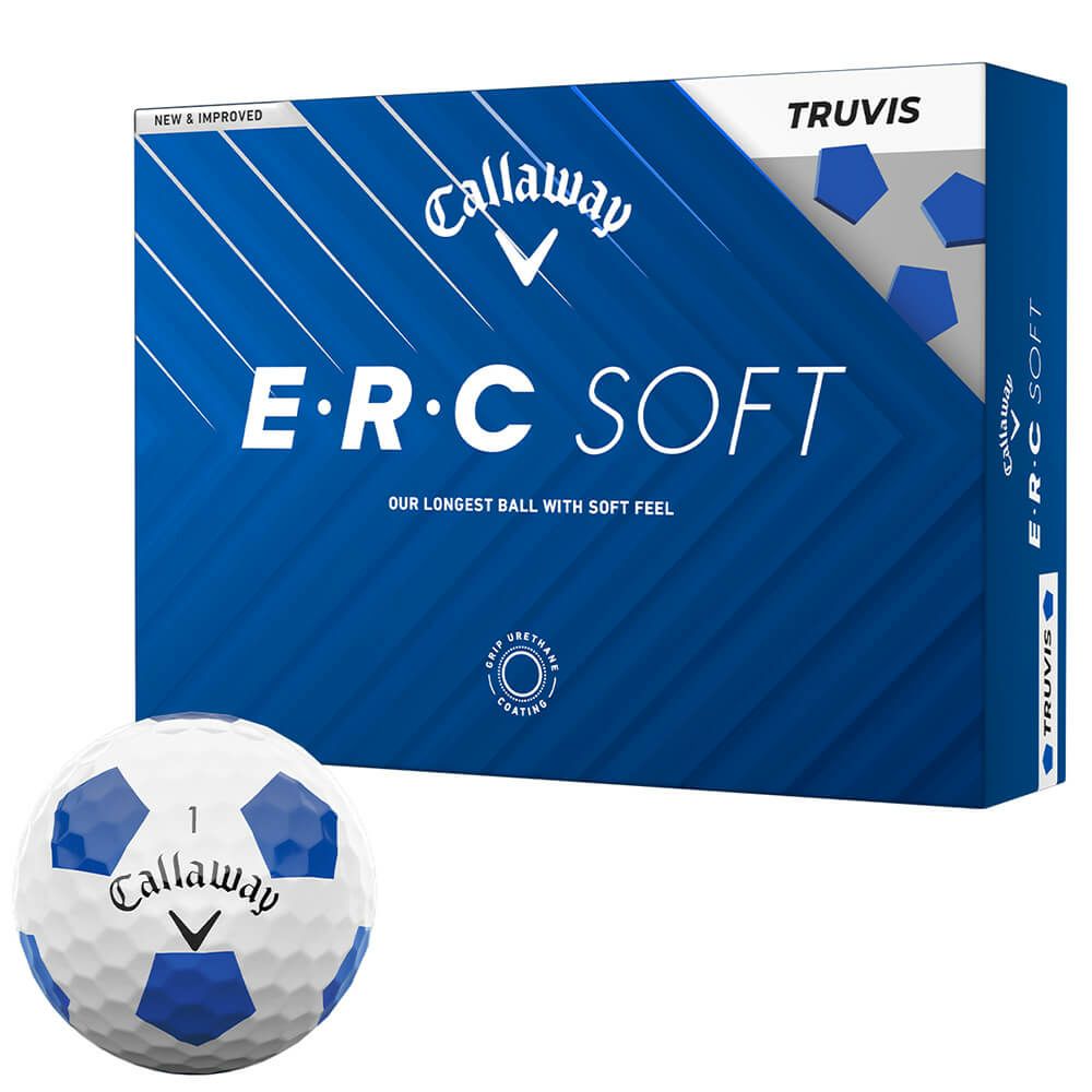 キャロウェイ　ERC SOFT TRUVIS 2025年モデル　ゴルフボール　1ダース（12球入り） ホワイト/ブルー ホワイト/ブルー（TRUVIS）