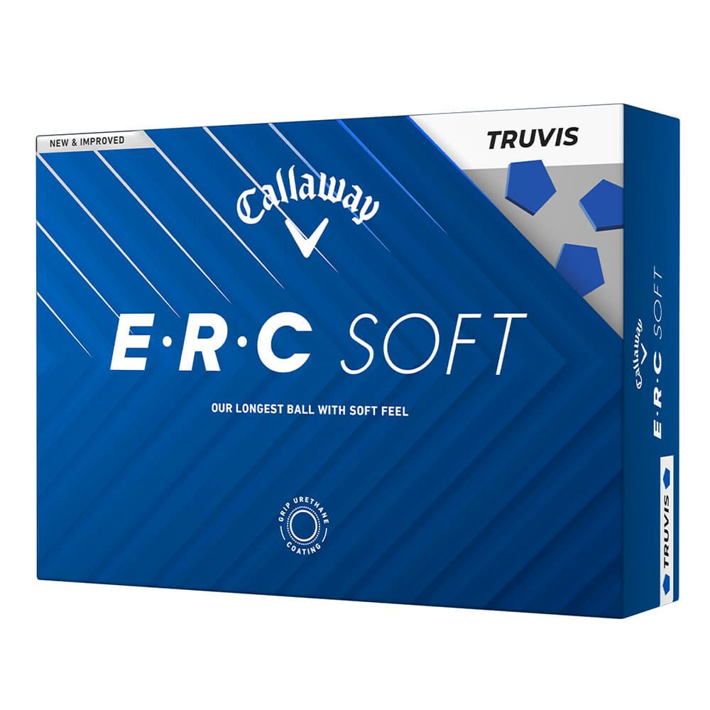 キャロウェイ　ERC SOFT TRUVIS ゴルフボール　1ダース（12球入り） ホワイト/ブルー ホワイト/ブルー（TRUVIS） 詳細1