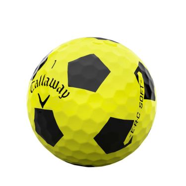 キャロウェイ　ERC SOFT TRUVIS ゴルフボール　1ダース（12球入り） イエロー/ブラック　詳細2
