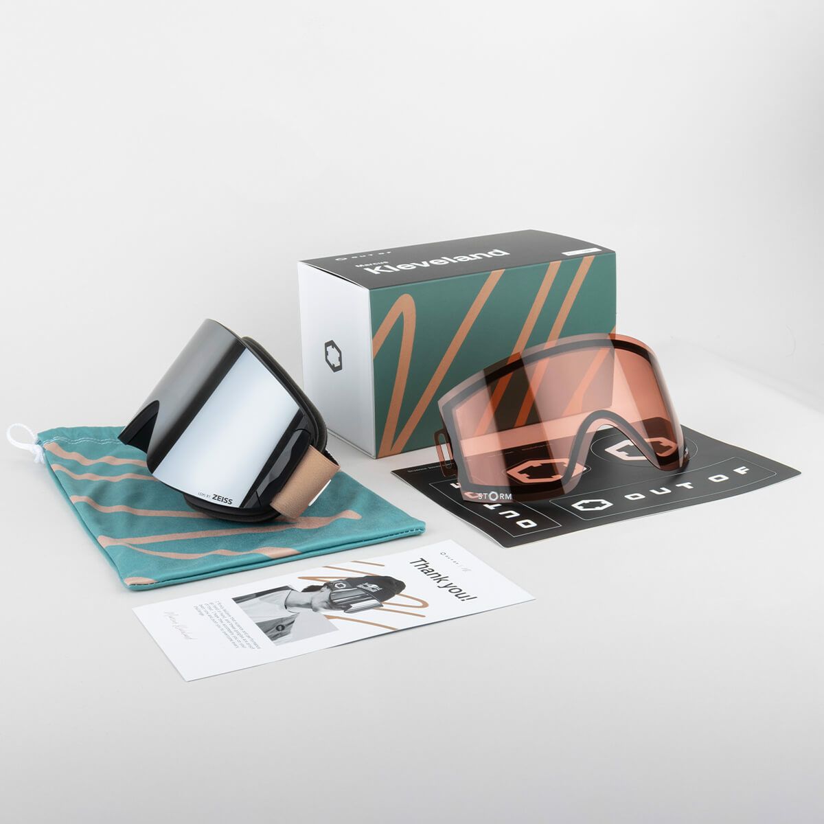 アウトオブ OUT OF　KATANA カタナ MK SAND/SILVER/STORM Marcus Kleveland　マーカスクリーブランドモデル　スキー スノーボードゴーグル 2024-2025 詳細5