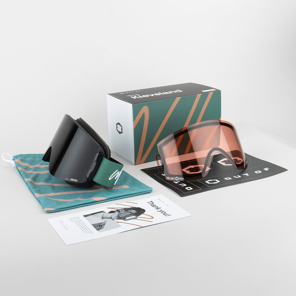 アウトオブ OUT OF　KATANA カタナ MK SAGE/SMOKE/STORM Marcus Kleveland マーカスクリーブランドモデル　スキー スノーボードゴーグル 2024-2025 詳細5