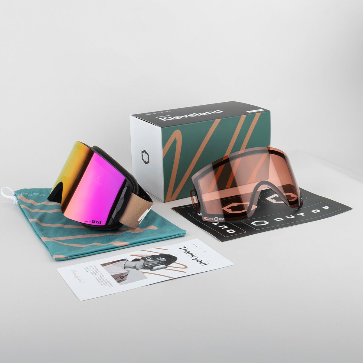 アウトオブ OUT OF　KATANA カタナ MK SAND/VIOLET MCI/STORM Marcus Kleveland マーカスクリーブランドモデル　スキー スノーボードゴーグル 2024-2025 詳細5