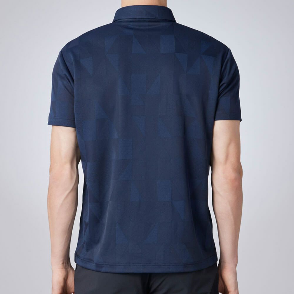 デサントゴルフ DESCENTE GOLF　メンズ オリガミ ジャカード 半袖 ポロシャツ DG5SHS20M　2025年モデル 詳細2