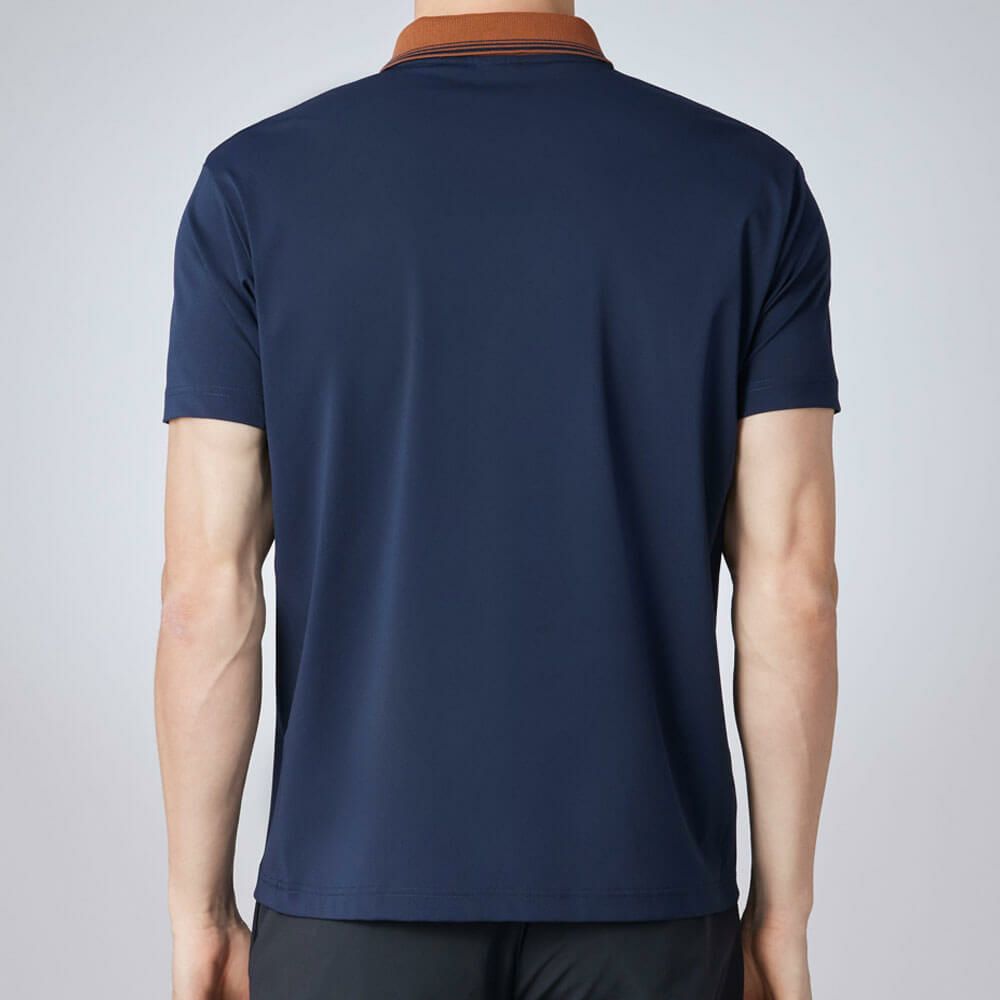 デサントゴルフ DESCENTE GOLF　メンズ ハーフジップ 半袖 ポロシャツ DG5SHS21M　2025年モデル 詳細2