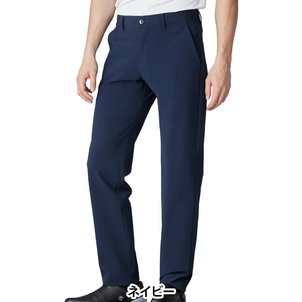 デサントゴルフ DESCENTE GOLF　メンズ ドビー織 ロングパンツ DG5SLP07M　2025年モデル ネイビー