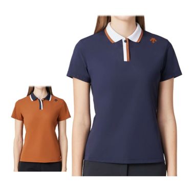デサントゴルフ DESCENTE GOLF　レディース 鹿の子 半袖 ポロシャツ DG5SHS13L　2025年モデル 詳細1