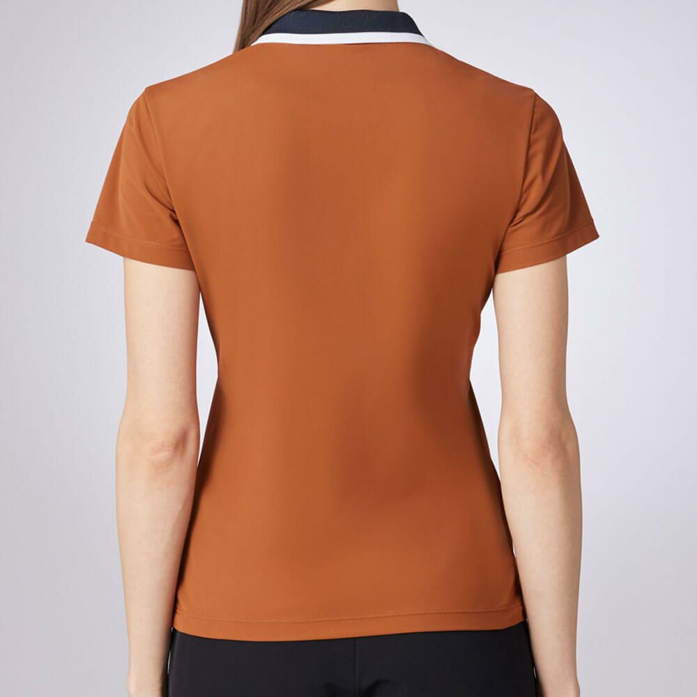 デサントゴルフ DESCENTE GOLF　レディース 鹿の子 半袖 ポロシャツ DG5SHS13L　2025年モデル 詳細3