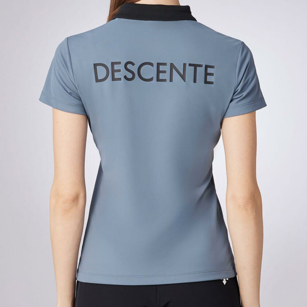 デサントゴルフ DESCENTE GOLF　レディース 鹿の子 半袖 ポロシャツ DG5SHS18L　2025年モデル 詳細2