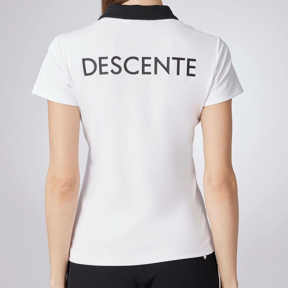デサントゴルフ DESCENTE GOLF　レディース 鹿の子 半袖 ポロシャツ DG5SHS18L　2025年モデル 詳細3