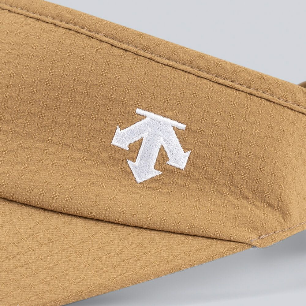 デサントゴルフ DESCENTE GOLF　レディース ワイドブリム リボン サンバイザー DG5SCP53L BW00 ブラウン　2025年モデル 詳細4