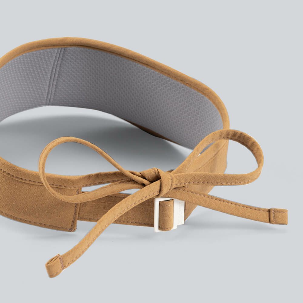 デサントゴルフ DESCENTE GOLF　レディース ワイドブリム リボン サンバイザー DG5SCP53L BW00 ブラウン　2025年モデル 詳細5