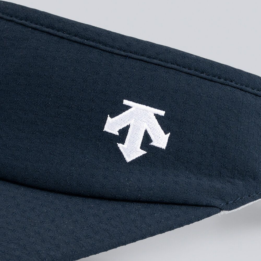 デサントゴルフ DESCENTE GOLF　レディース ワイドブリム リボン サンバイザー DG5SCP53L NV00 ネイビー　2025年モデル 詳細4