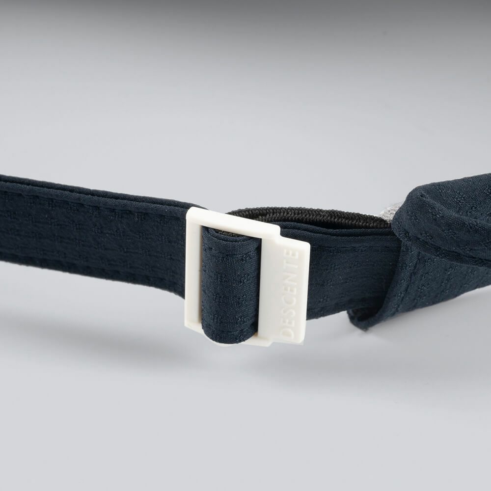 デサントゴルフ DESCENTE GOLF　レディース ワイドブリム リボン サンバイザー DG5SCP53L NV00 ネイビー　2025年モデル 詳細6