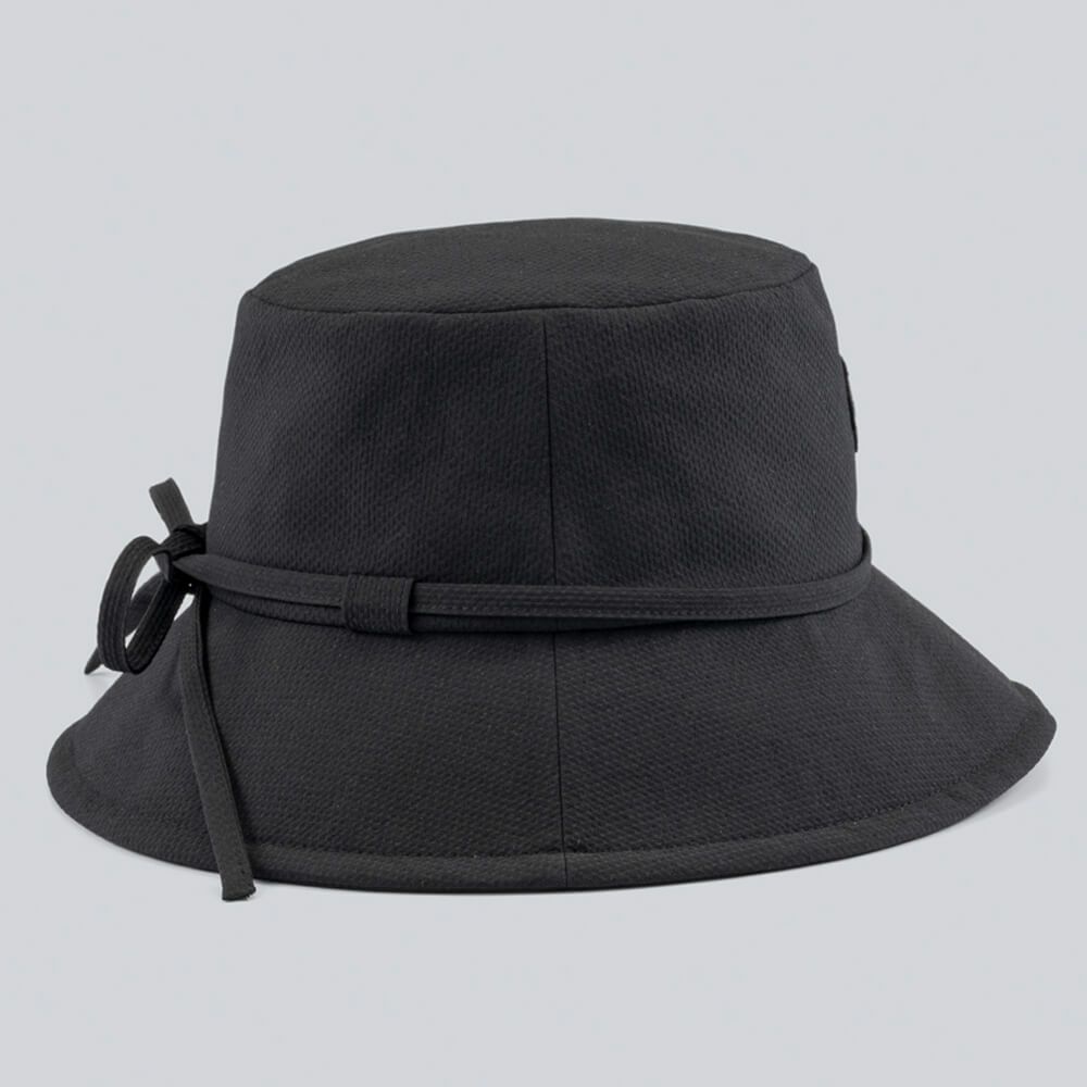 デサントゴルフ DESCENTE GOLF　レディース リボン バケットハット DG5SCP70L BK00 ブラック　2025年モデル 詳細3