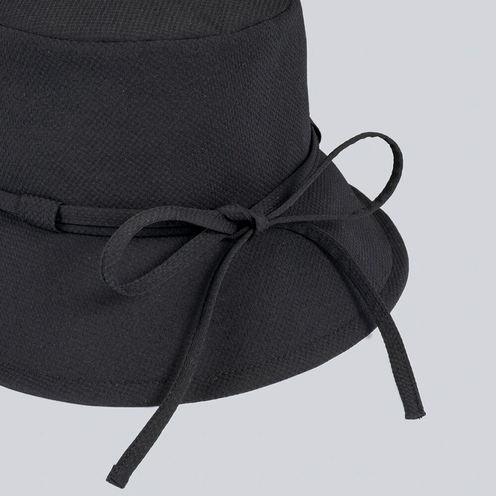 デサントゴルフ DESCENTE GOLF　レディース リボン バケットハット DG5SCP70L BK00 ブラック　2025年モデル 詳細5