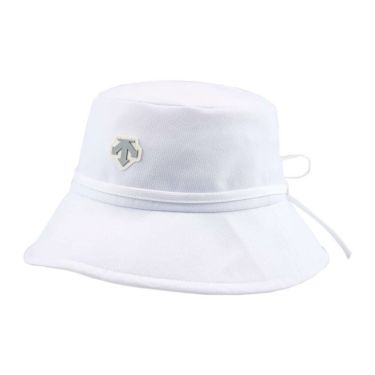 デサントゴルフ DESCENTE GOLF　レディース リボン バケットハット DG5SCP70L WH00 ホワイト　2025年モデル ホワイト