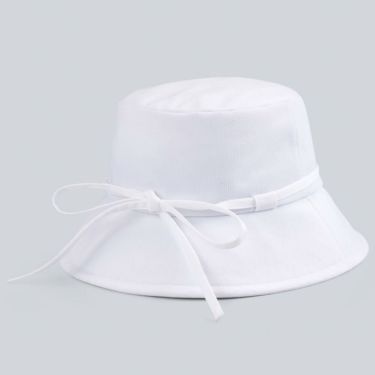 デサントゴルフ DESCENTE GOLF　レディース リボン バケットハット DG5SCP70L WH00 ホワイト　2025年モデル 詳細1