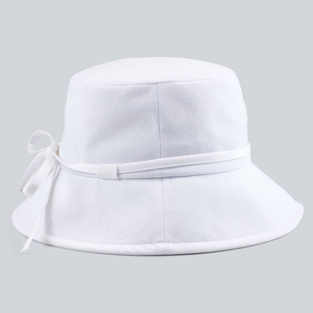 デサントゴルフ DESCENTE GOLF　レディース リボン バケットハット DG5SCP70L WH00 ホワイト　2025年モデル 詳細3