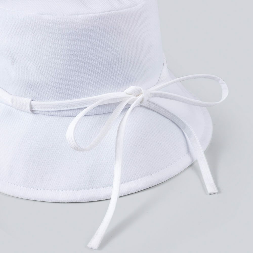 デサントゴルフ DESCENTE GOLF　レディース リボン バケットハット DG5SCP70L WH00 ホワイト　2025年モデル 詳細5