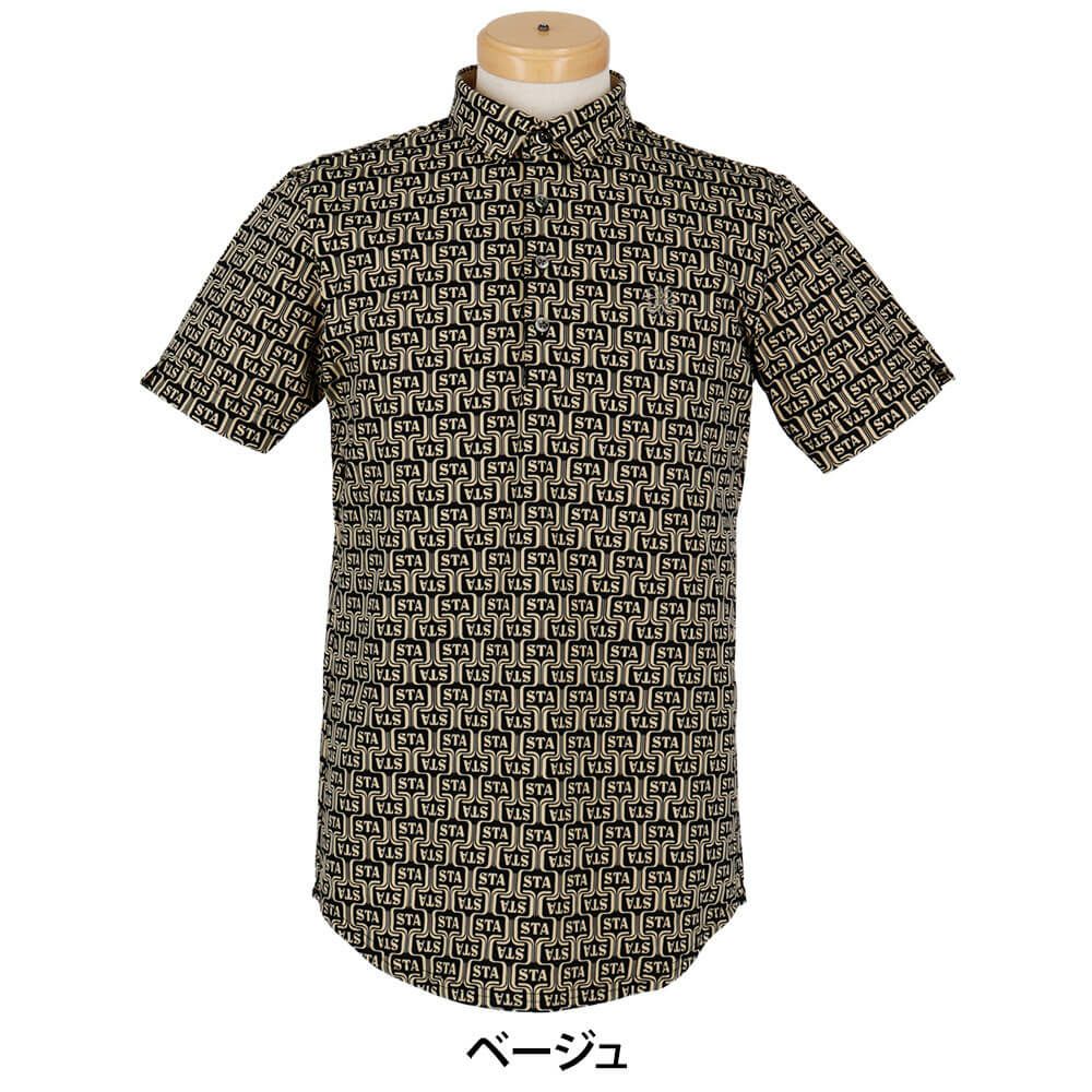 セントアンドリュース St ANDREWS　メンズ ドビーメッシュ ニューウェーブ柄 半袖 ポロシャツ 042-5160557　2025年モデル 詳細2